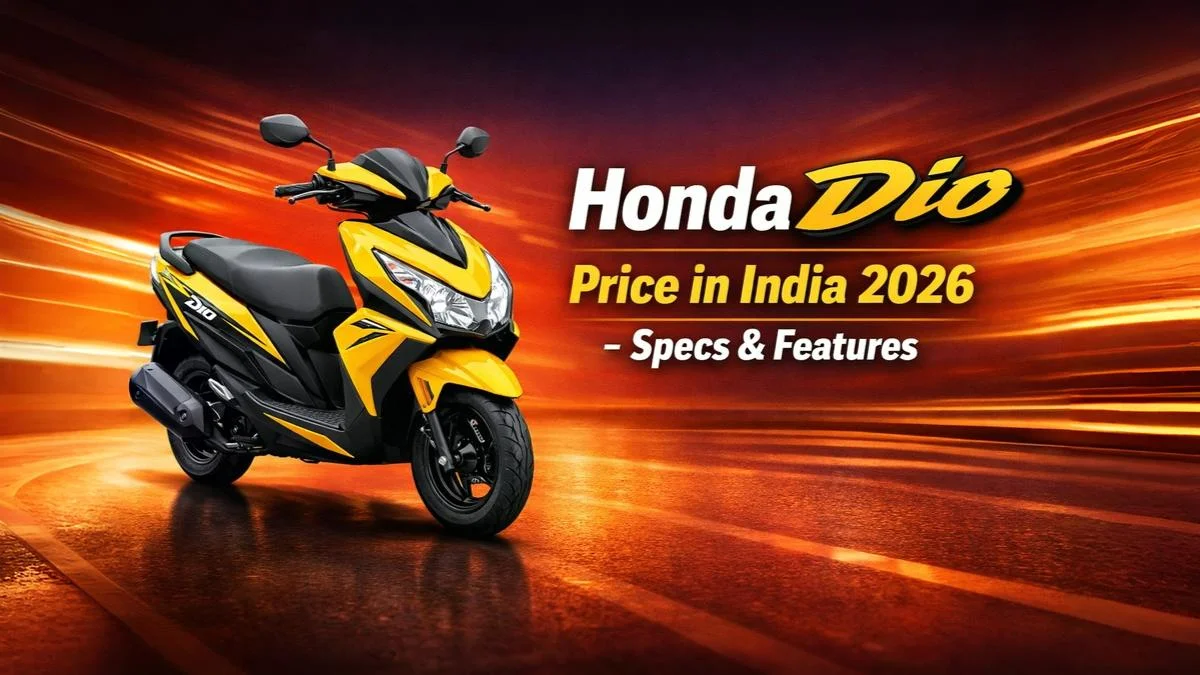 Honda Dio scooter price in India 2026 with specs and features banner